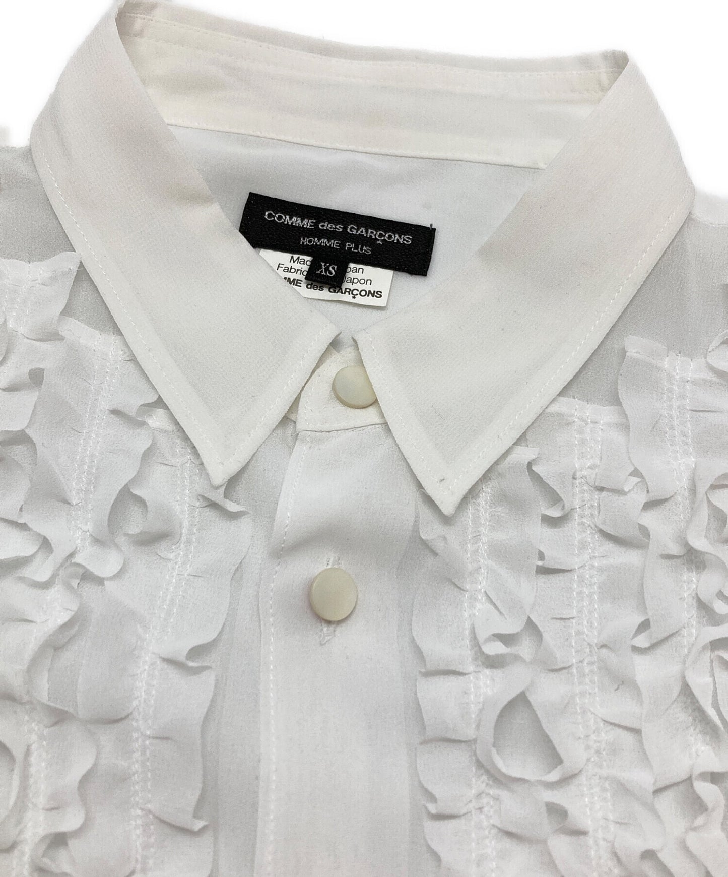 [Pre-owned] COMME des GARCONS HOMME PLUS sheer frill shirt PJ-B027