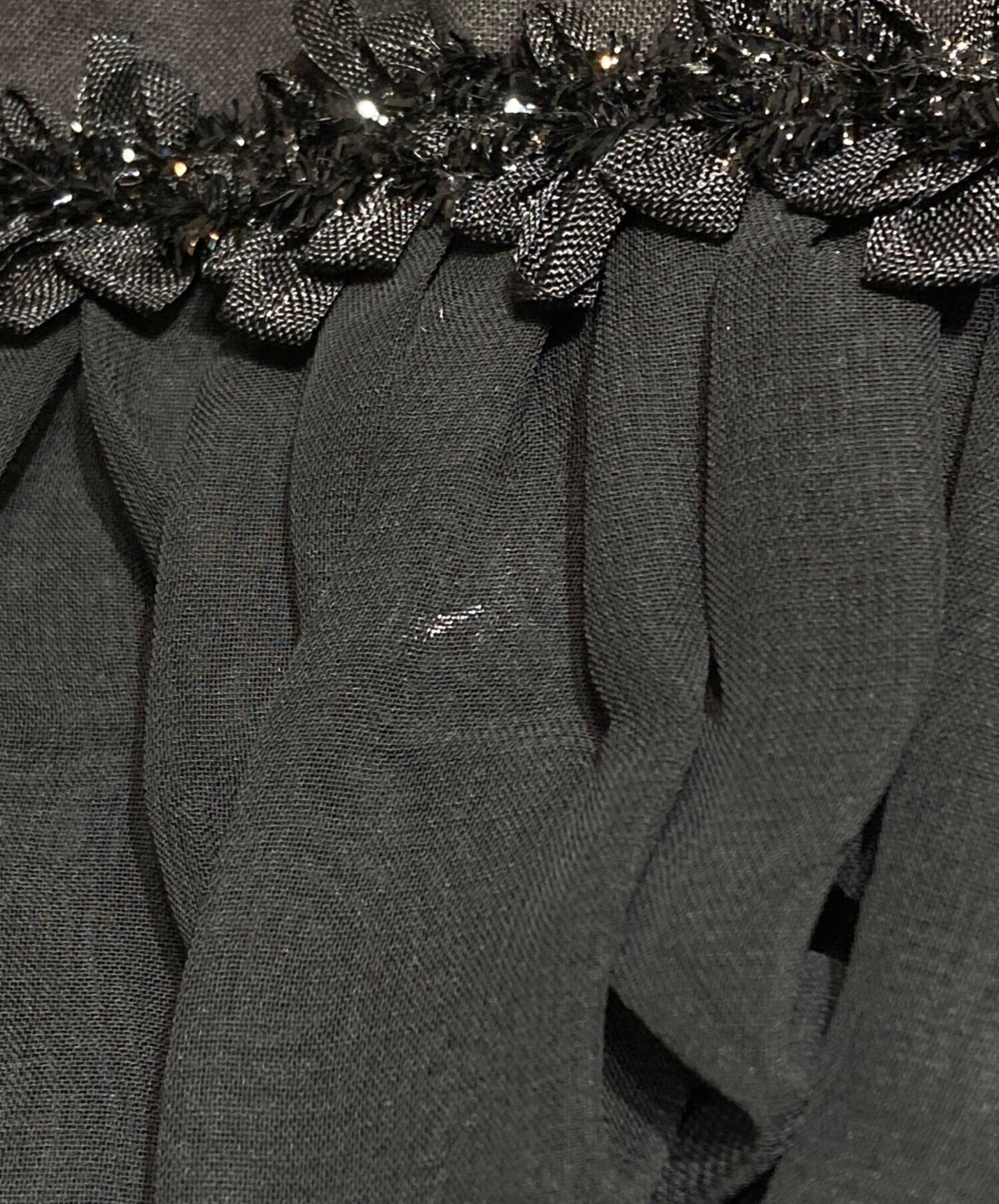 [Pre-owned] COMME des GARCONS Tulle and ribbon ruffle top GK-B020