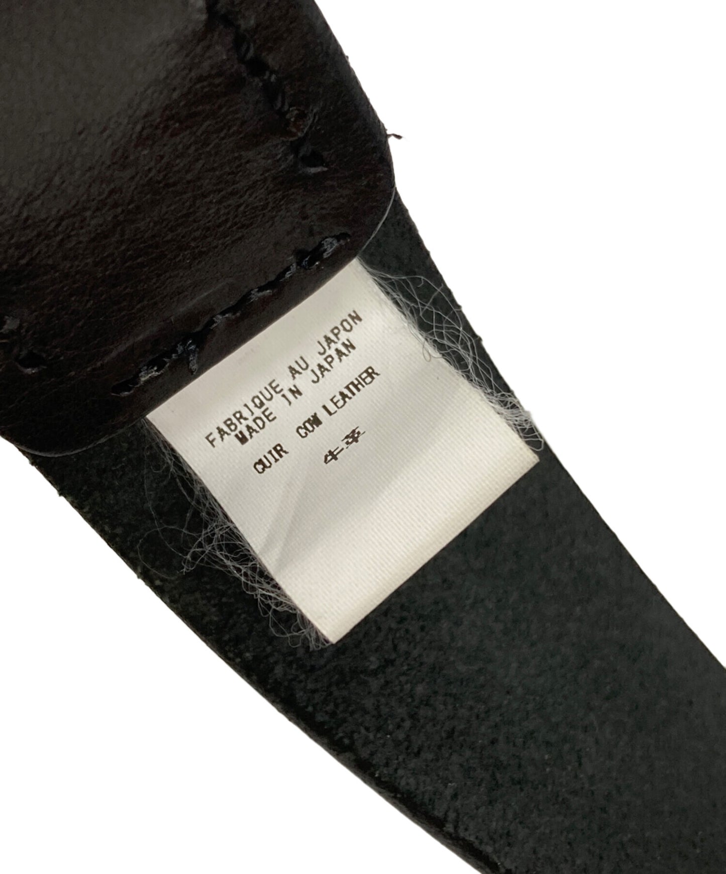 [Pre-owned] Yohji Yamamoto pour homme MAT SOFT OIL 30MM PLAIN BELT HE-F01-766