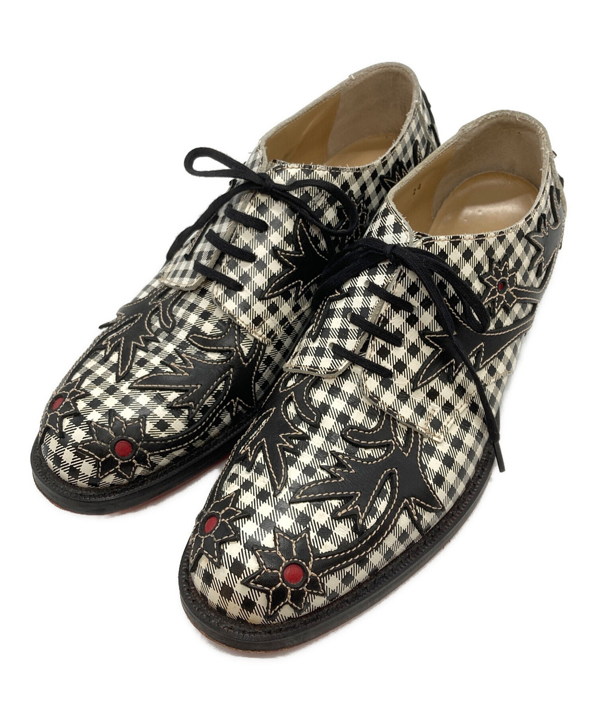[Pre-owned] COMME des GARCONS Check Western Shoes