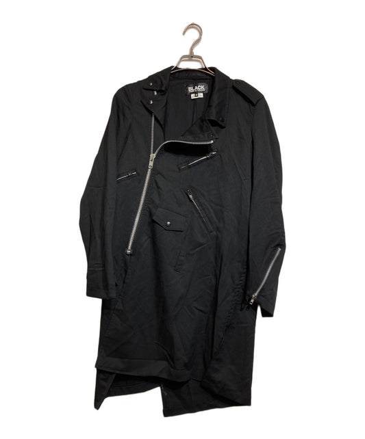 [Pre-owned] BLACK COMME des GARCONS Twist Design Wool Gaber Riders Coat 1Q-J003