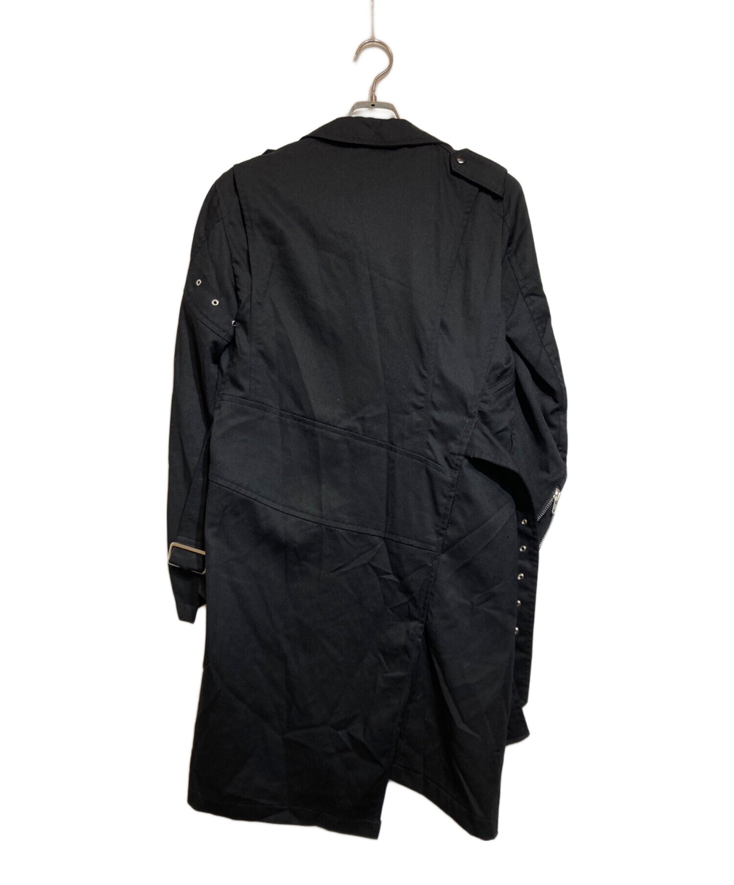 [Pre-owned] BLACK COMME des GARCONS Twist Design Wool Gaber Riders Coat 1Q-J003