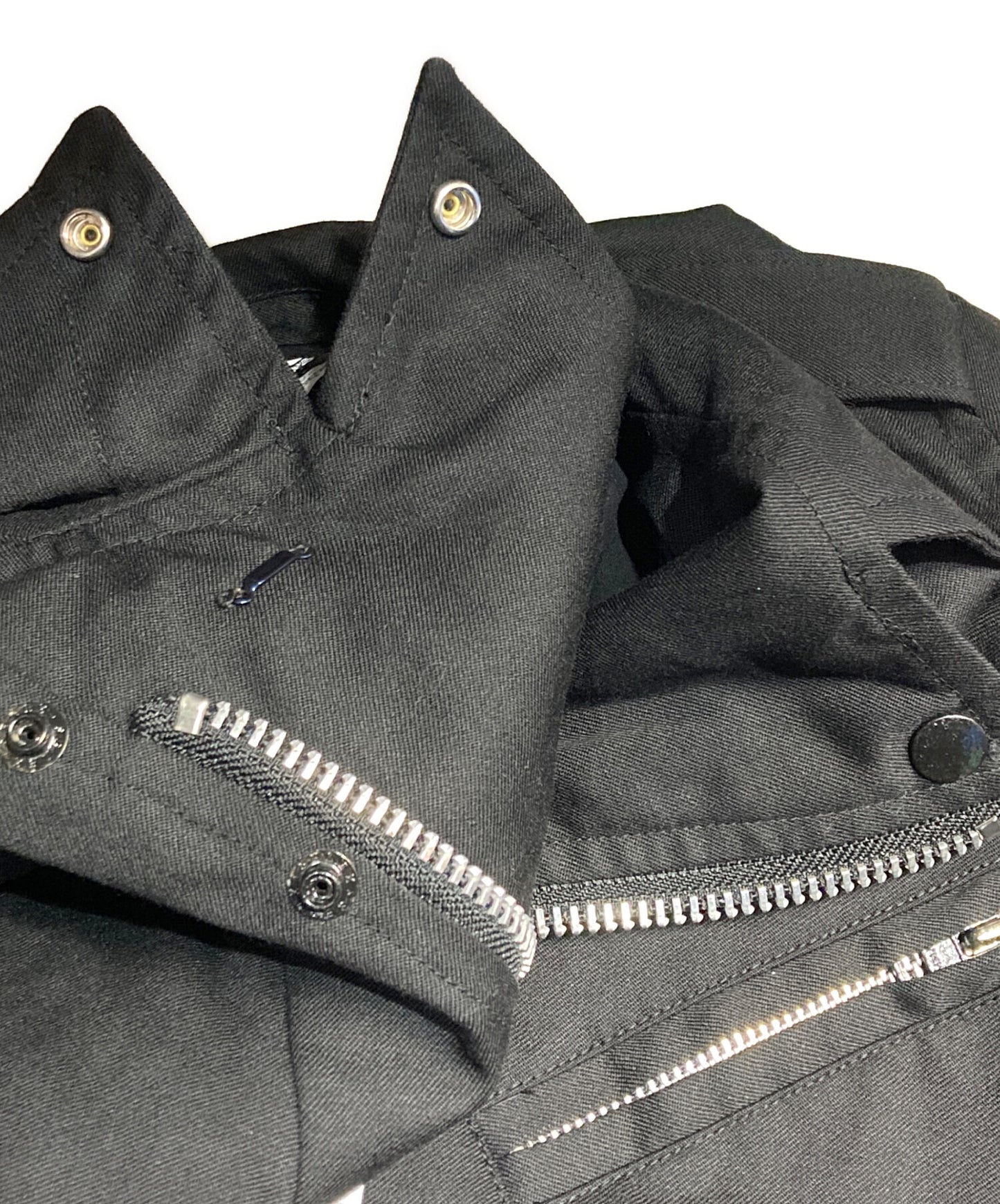 [Pre-owned] BLACK COMME des GARCONS Twist Design Wool Gaber Riders Coat 1Q-J003