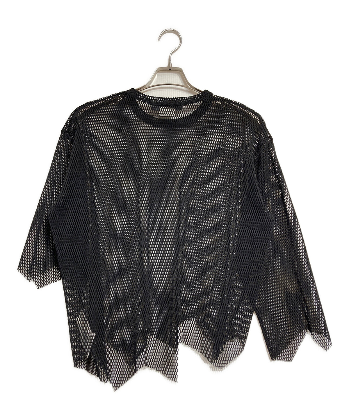 [Pre-owned] BLACK COMME des GARCONS Asymmetrical mesh top 1K-T001