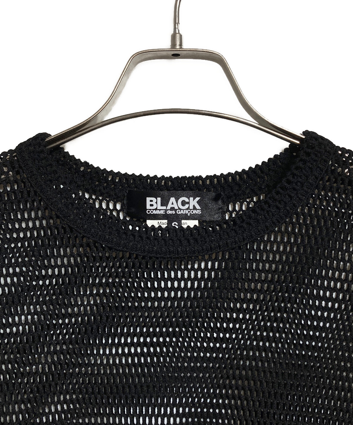 [Pre-owned] BLACK COMME des GARCONS Asymmetrical mesh top 1K-T001