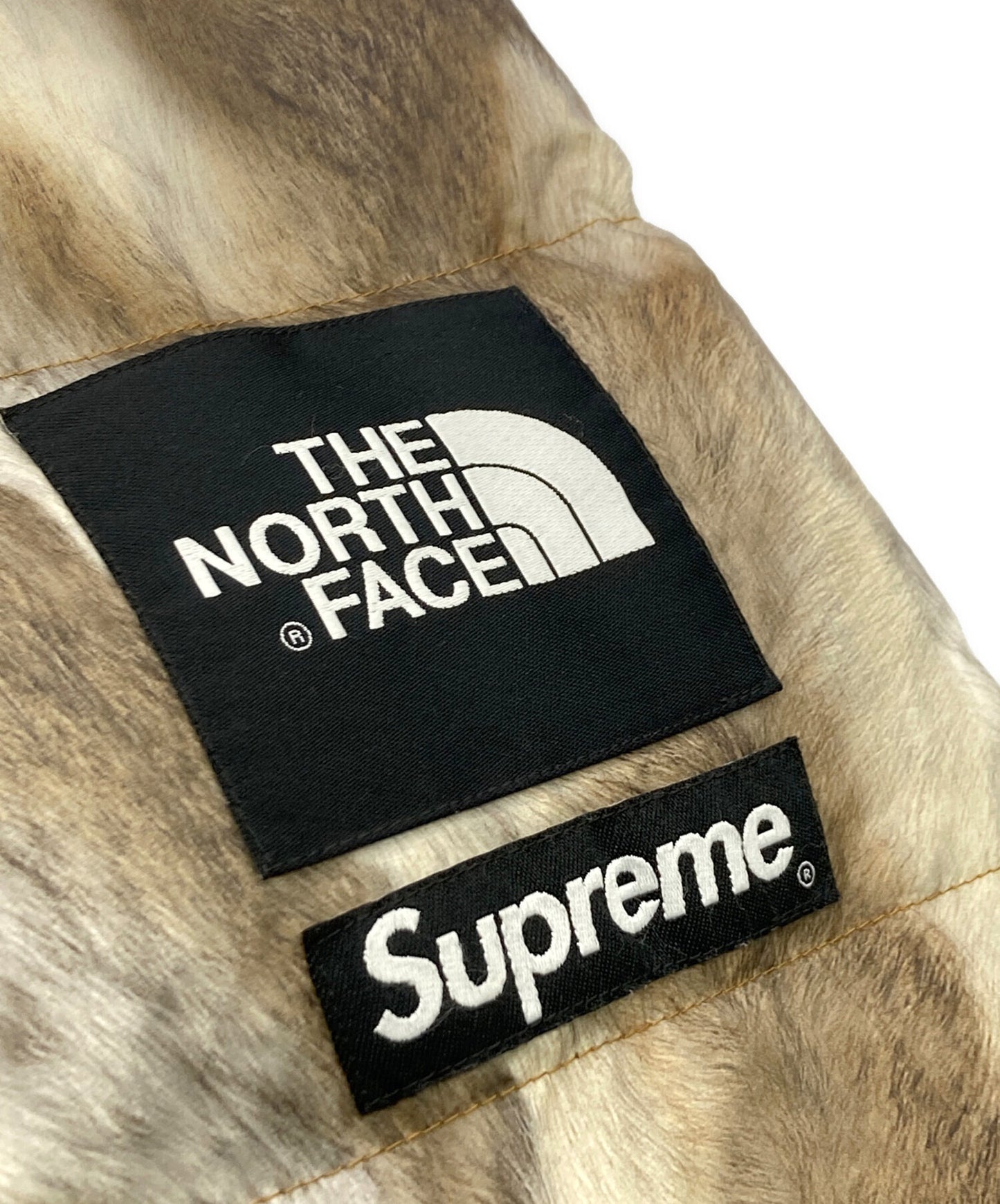[Pre-owned] SUPREME Fur Print Nuptse Jacket ND01340