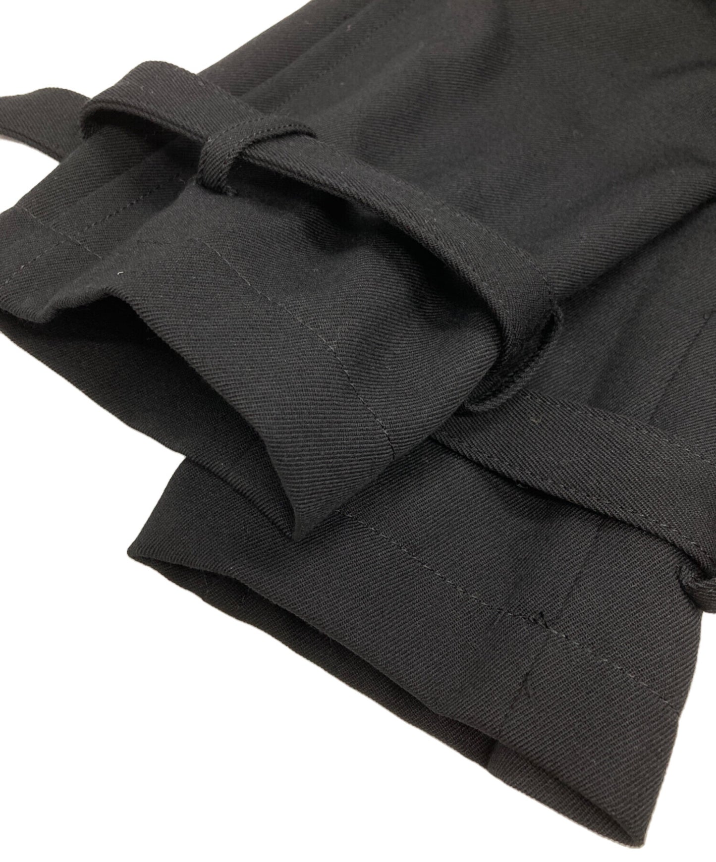 [Pre-owned] COMME des GARCONS HOMME PLUS Fur-trimmed collarless trench coat PL-C005
