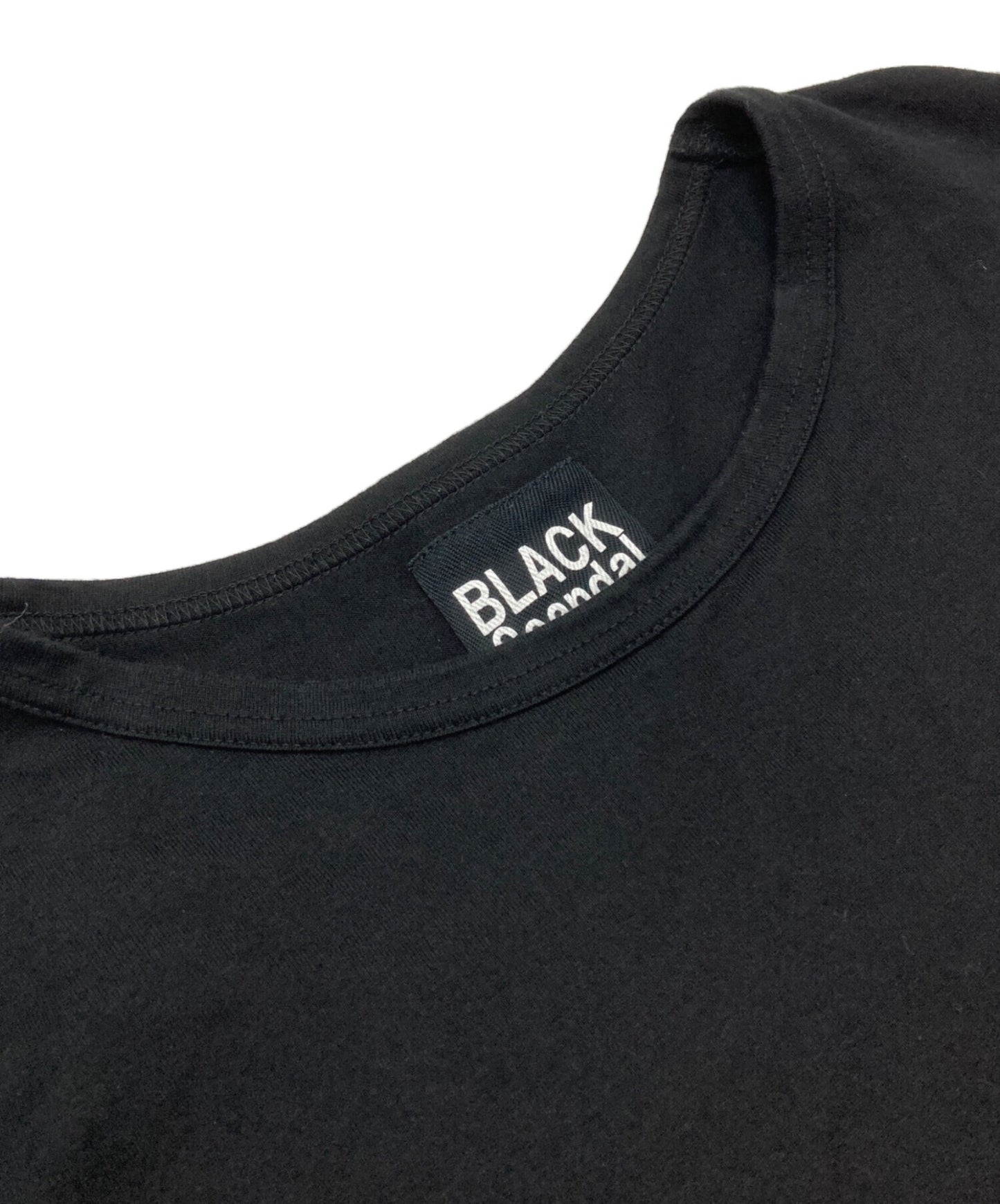 [Pre-owned] BLACK Scandal Yohji Yamamoto Reverse Logo Back-Print T-Shirt HC-T79-988