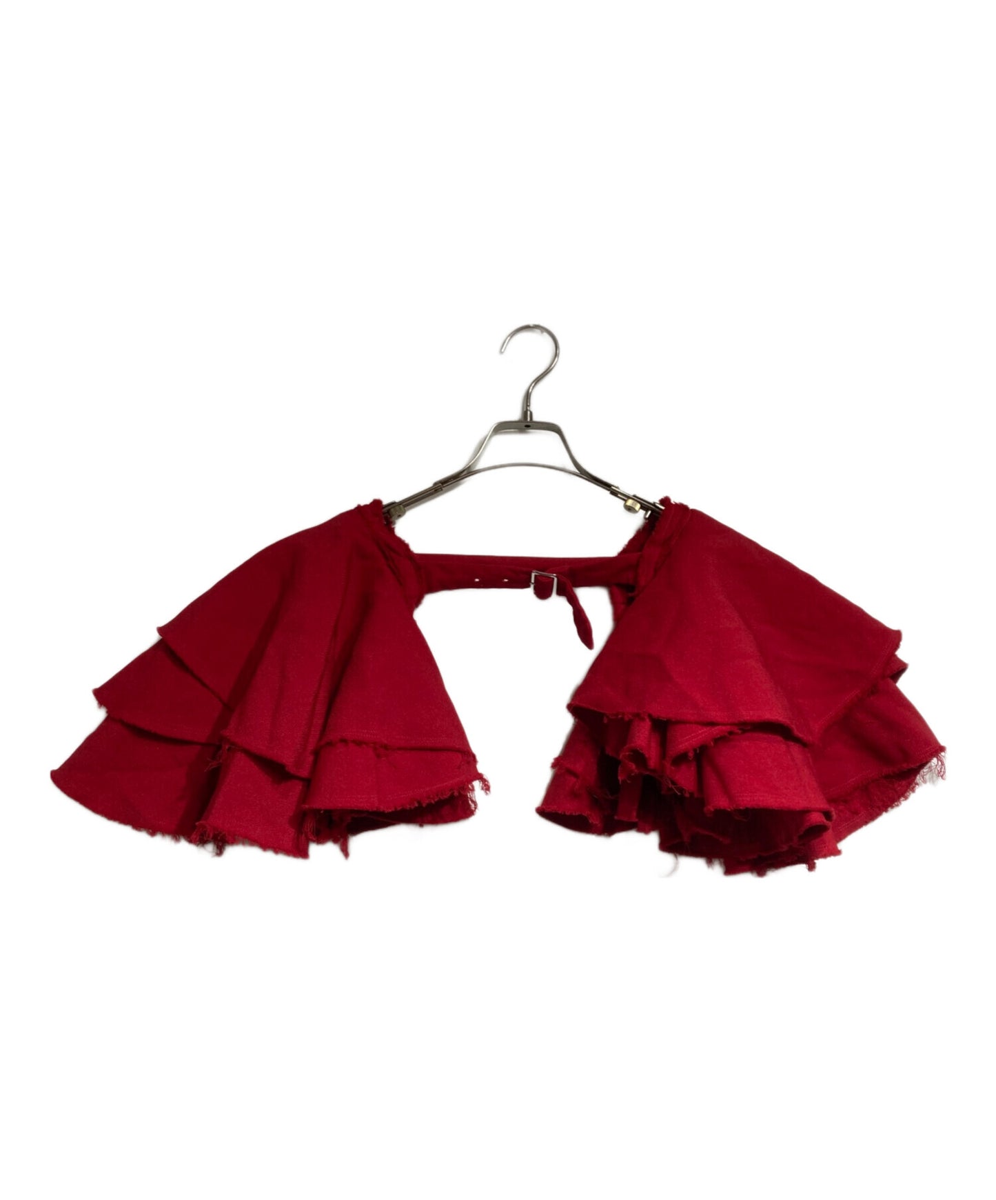 [Pre-owned] COMME des GARCONS COMME des GARCONS Poly-shrunk frill harness bolero RK-K802