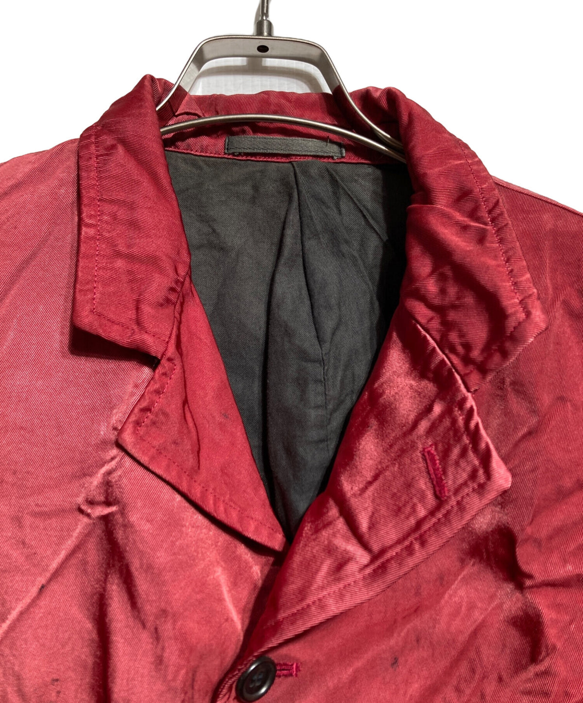 [Pre-owned] COMME des GARCONS HOMME PLUS Nylon Twill Tailored Jacket with Lace Frill Lining/Nylon Twill Tailored Jacket PJ-10013M