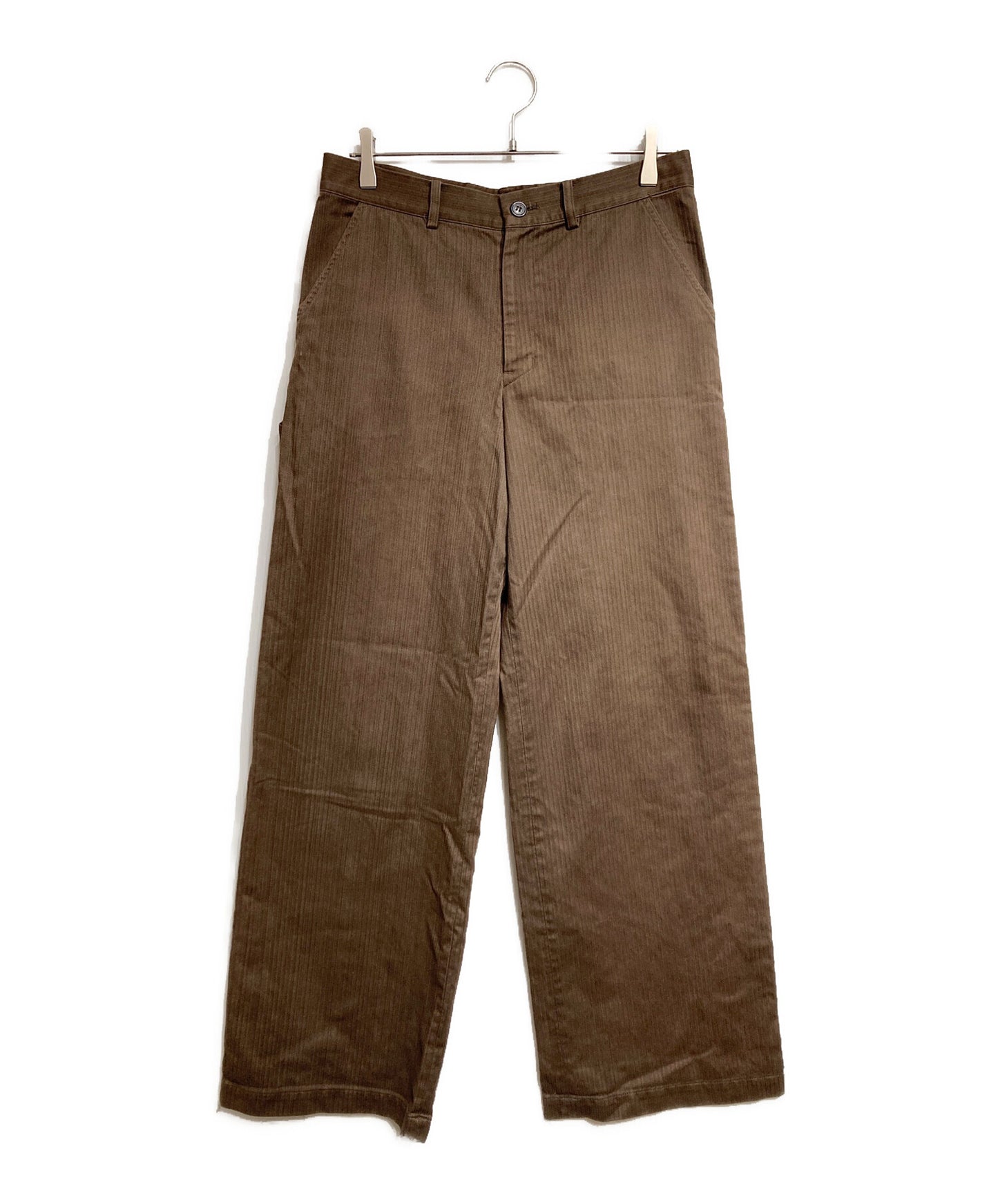 [Pre-owned] Y's HBT Cotton Wide-Leg Pants YM-P09-003