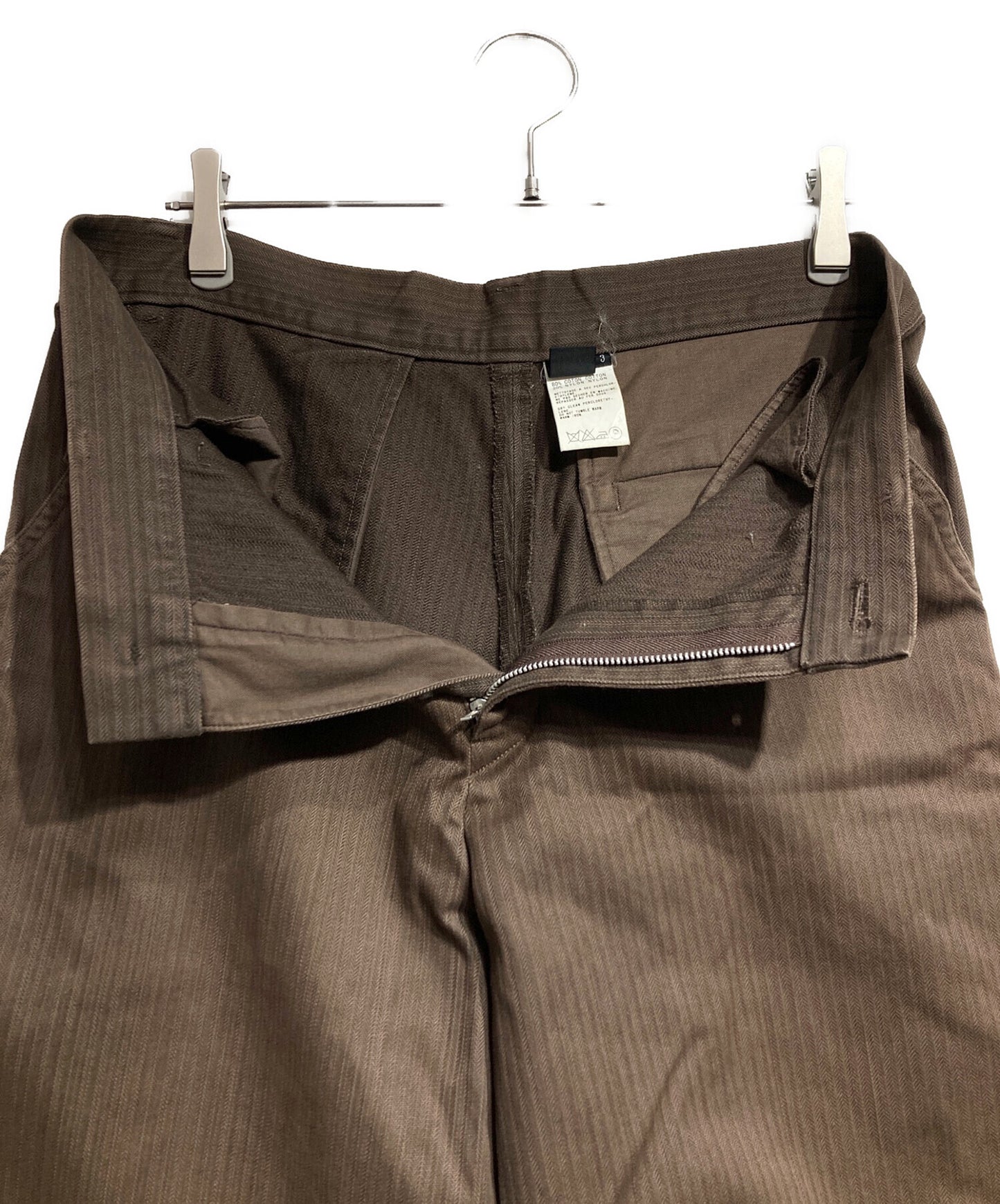 [Pre-owned] Y's HBT Cotton Wide-Leg Pants YM-P09-003