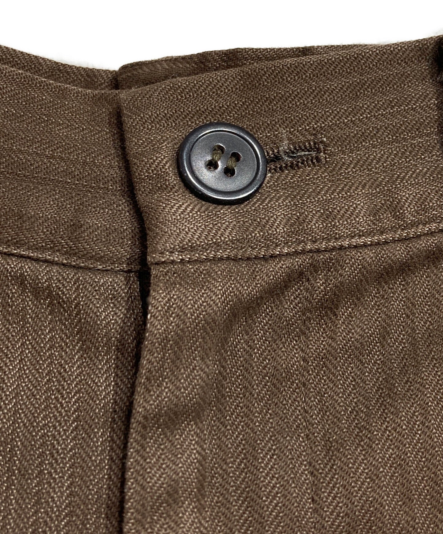 [Pre-owned] Y's HBT Cotton Wide-Leg Pants YM-P09-003