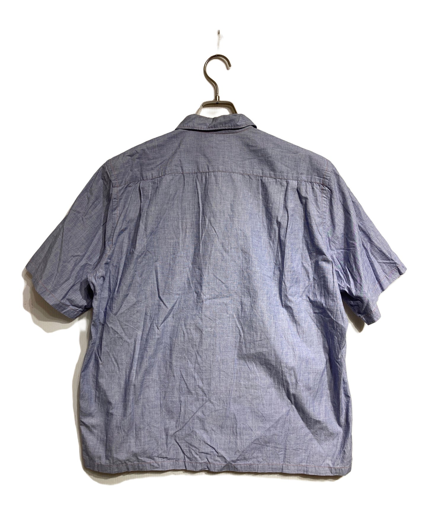 [Pre-owned] COMME des GARCONS HOMME Vintage Split-Offset Logo Open-Collar Shirt HE-B063 HE-B063