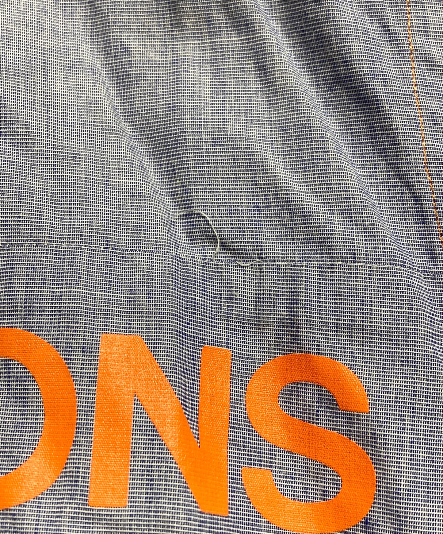 [Pre-owned] COMME des GARCONS HOMME Vintage Split-Offset Logo Open-Collar Shirt HE-B063 HE-B063