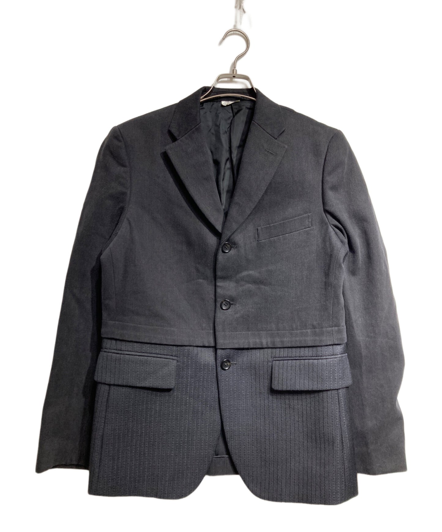 [Pre-owned] COMME des GARCONS HOMME DEUX Panelled 3-Button Jacket DJ-J028