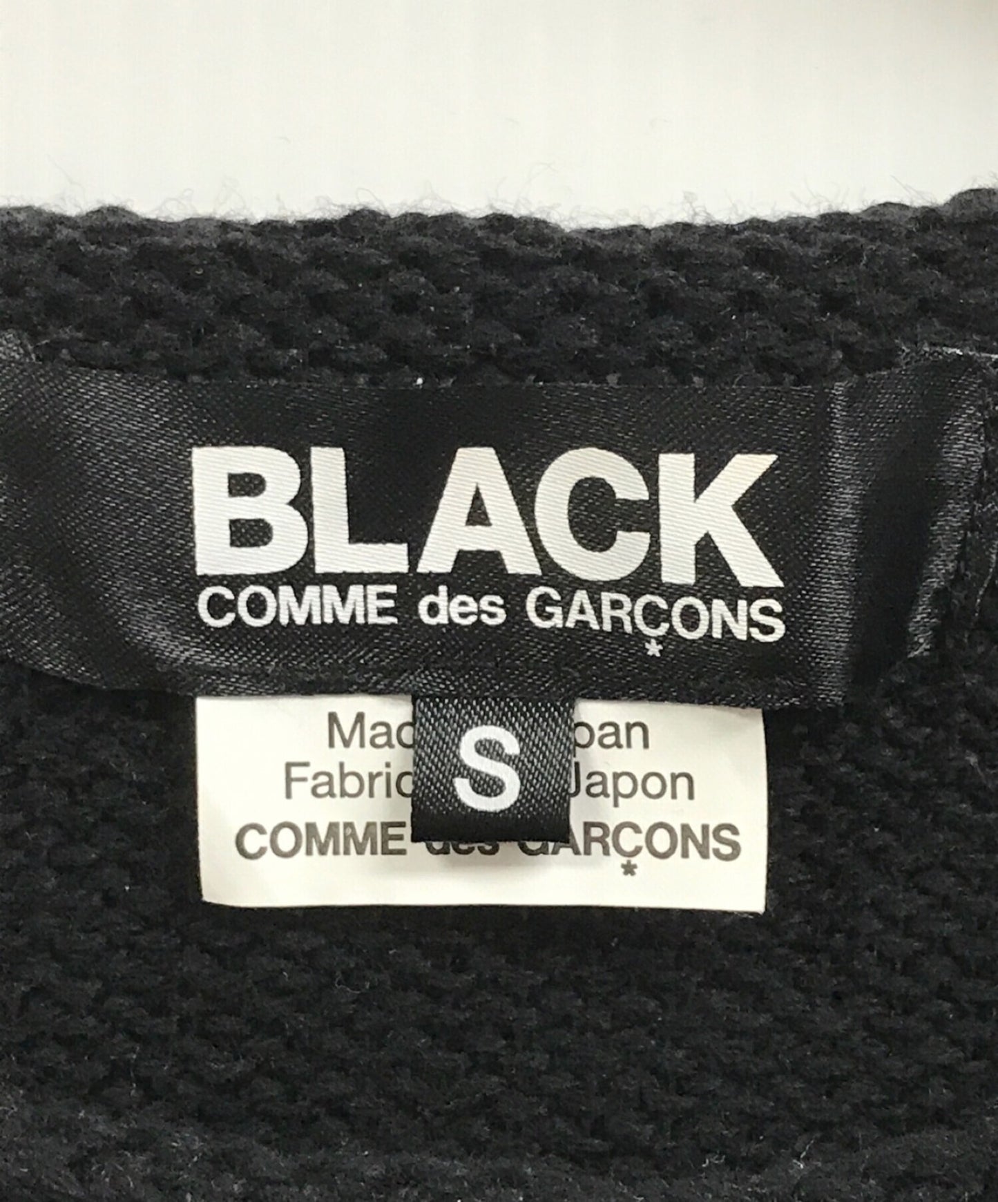 [Pre-owned] BLACK COMME des GARCONS Wool knit with hole design 1C-N004 AD2018