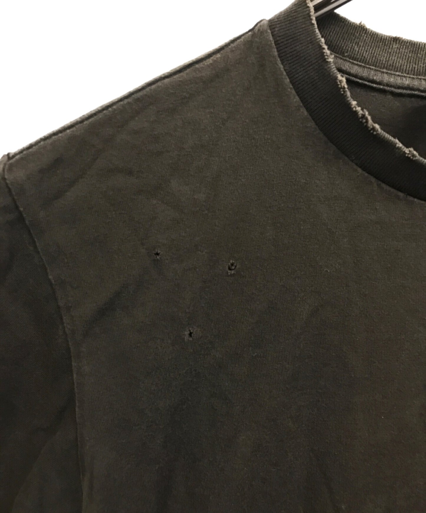 [Pre-owned] NUMBER (N)INE 05SS GET LOST printed damaged T-shirt