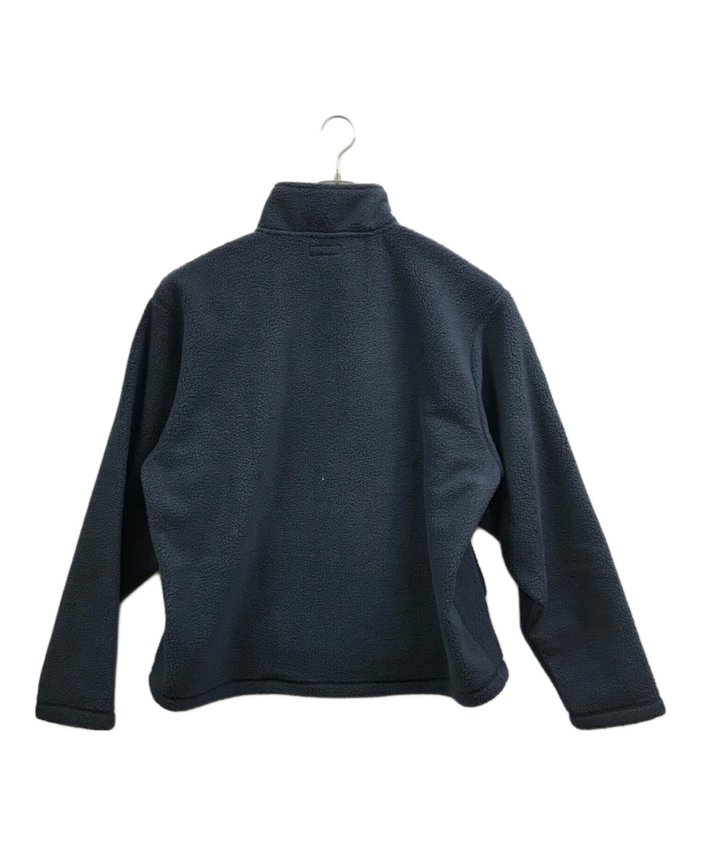 [Pre-owned] stussy Embroidered Logo Half Zip Boa Fleece