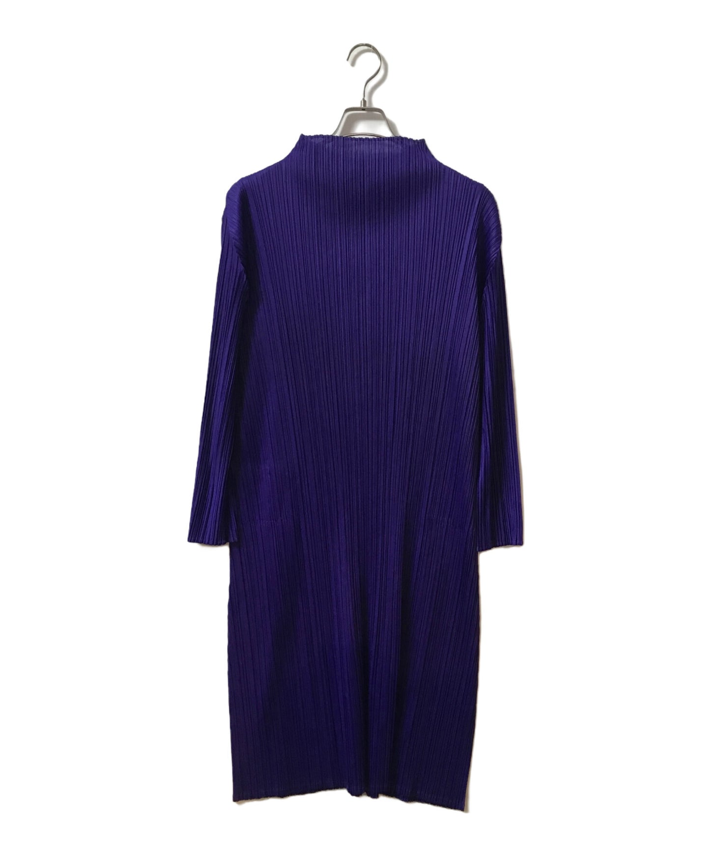 [Pre-owned] PLEATS PLEASE Pleated Bottle Neck Long Sleeve Dress PP11-JH126