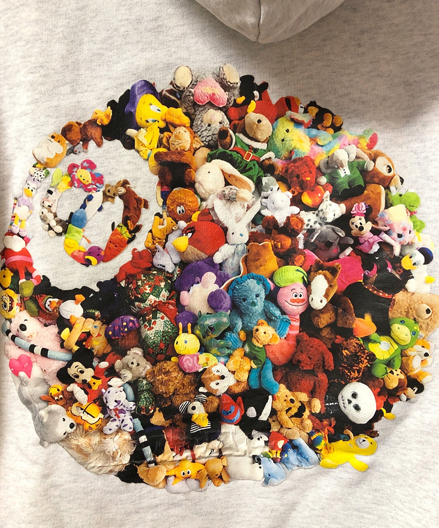 [Pre-owned] stussy Plush Hoodie Ash Heather