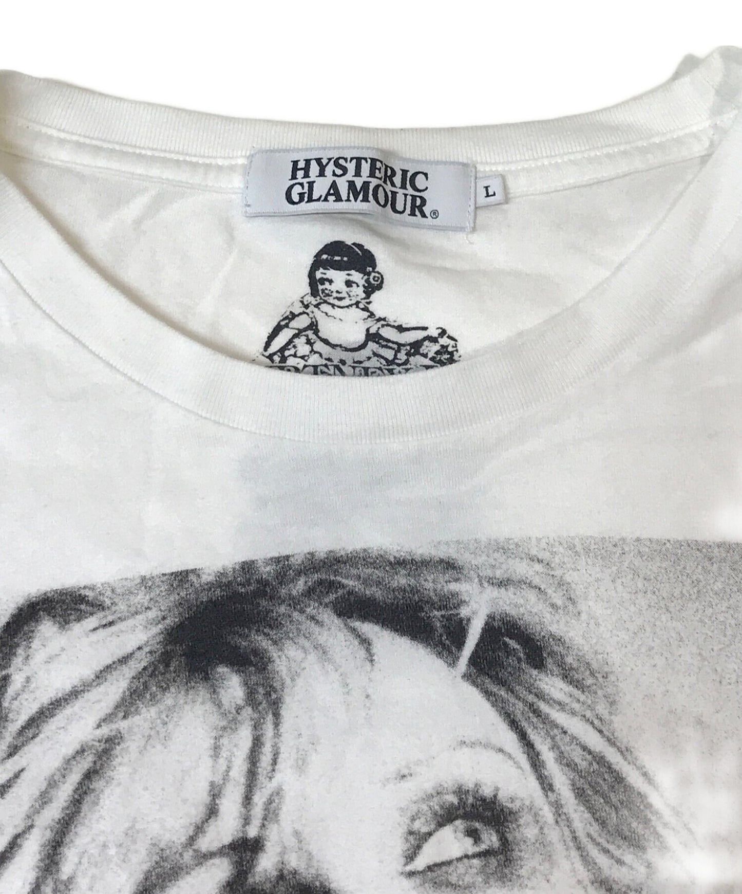 [Pre-owned] Hysteric Glamour Courtney Love Printed Cut and Sew T-Shirt 0211CT09