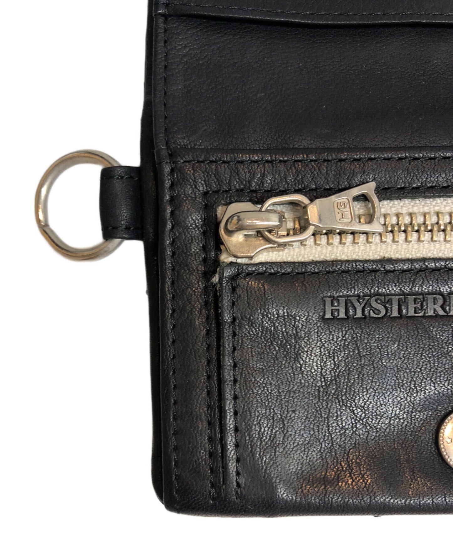 [Pre-owned] Hysteric Glamour Studded leather wallet