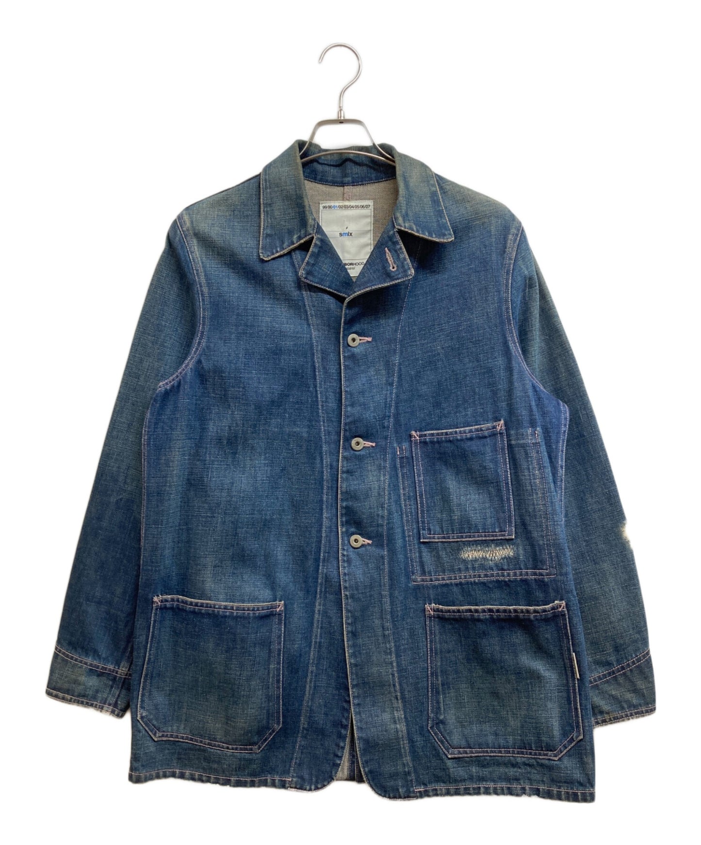 [Pre-owned] NEIGHBORHOOD Repaired Denim Coveralls