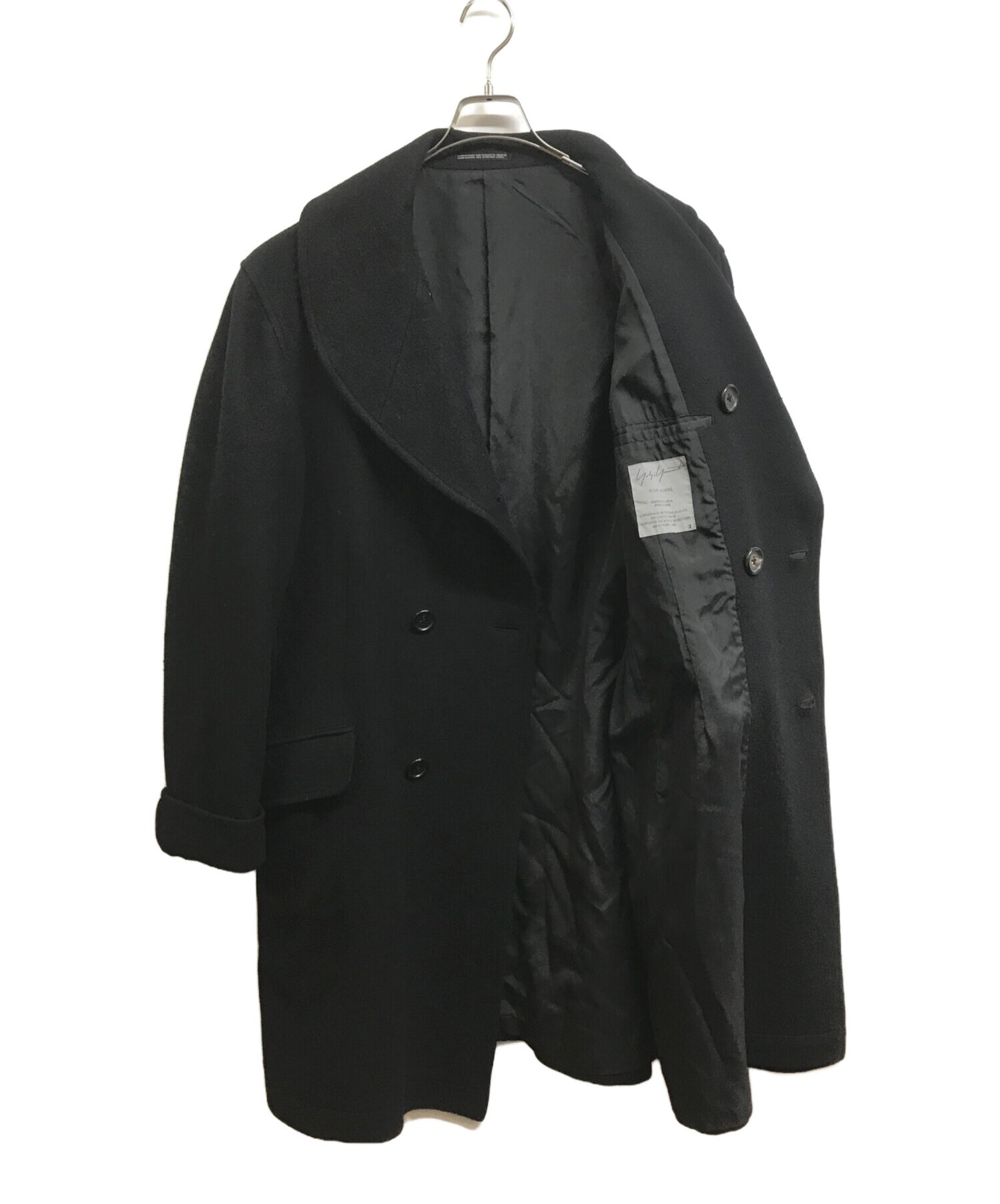 [Pre-owned] Yohji Yamamoto pour homme 01AW Double-breasted overcoat HV-C20-199