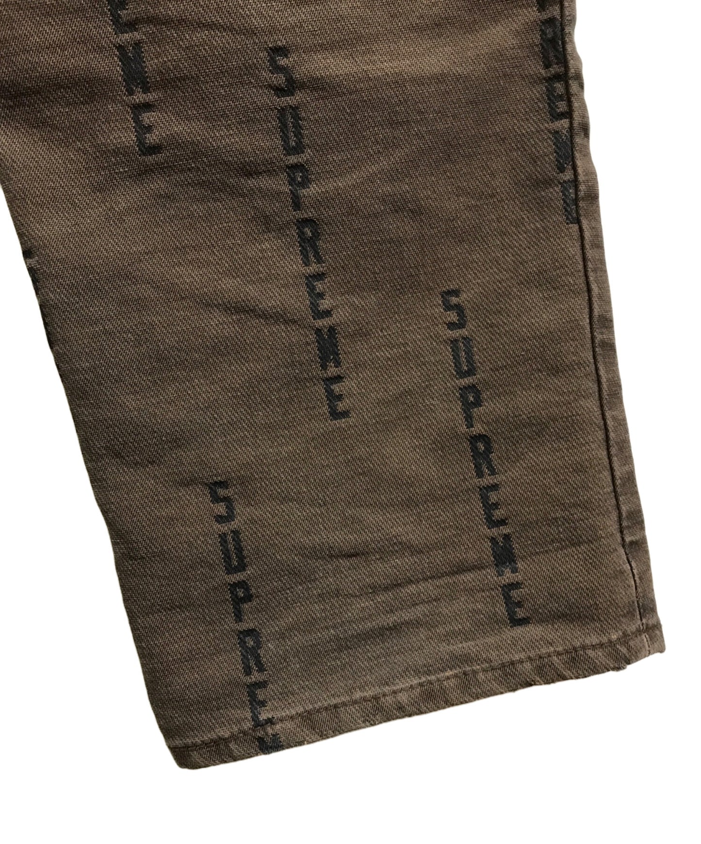 [Pre-owned] SUPREME stripe jacquard regular jean