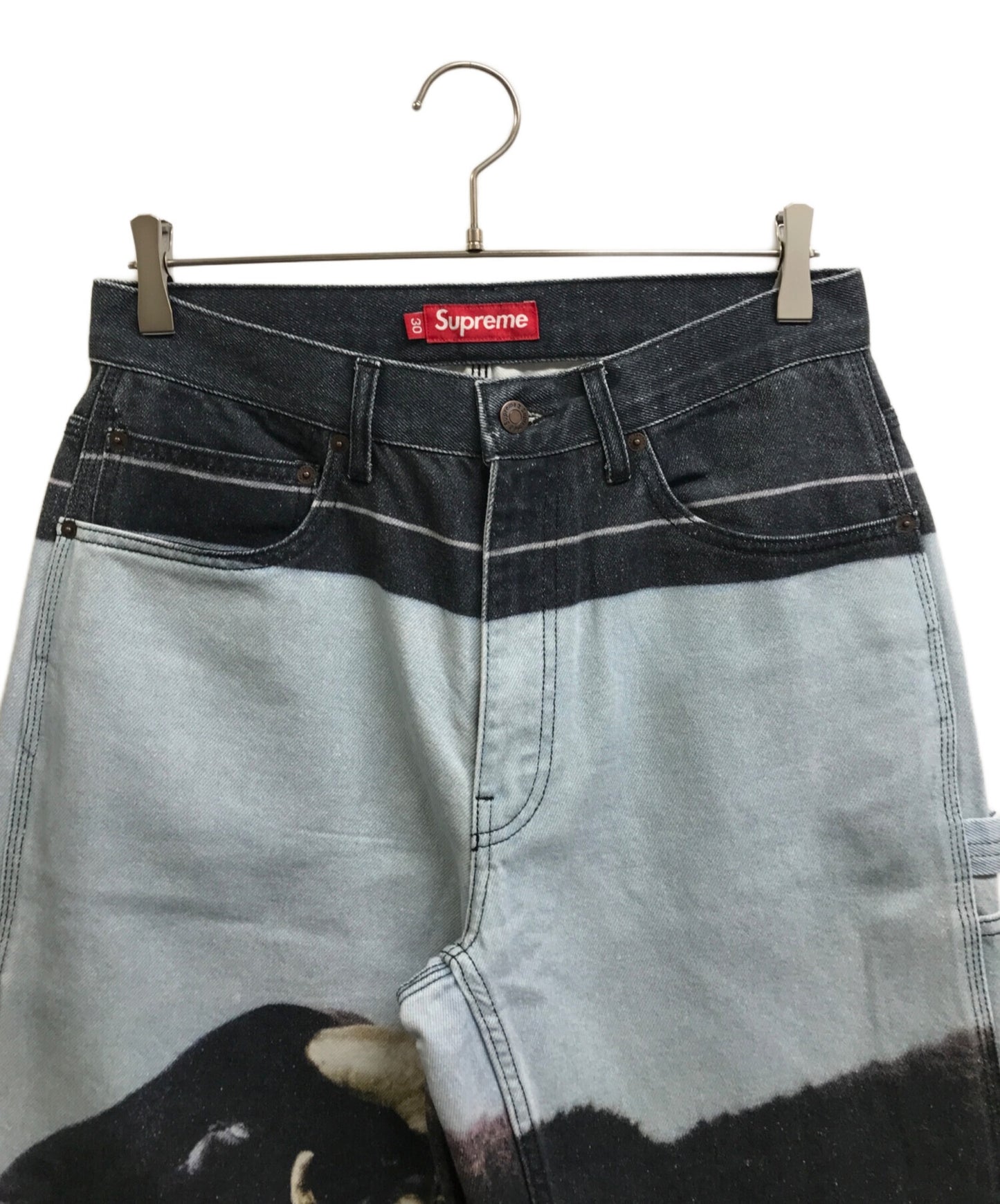 [Pre-owned] SUPREME demien hirst painter jean Black