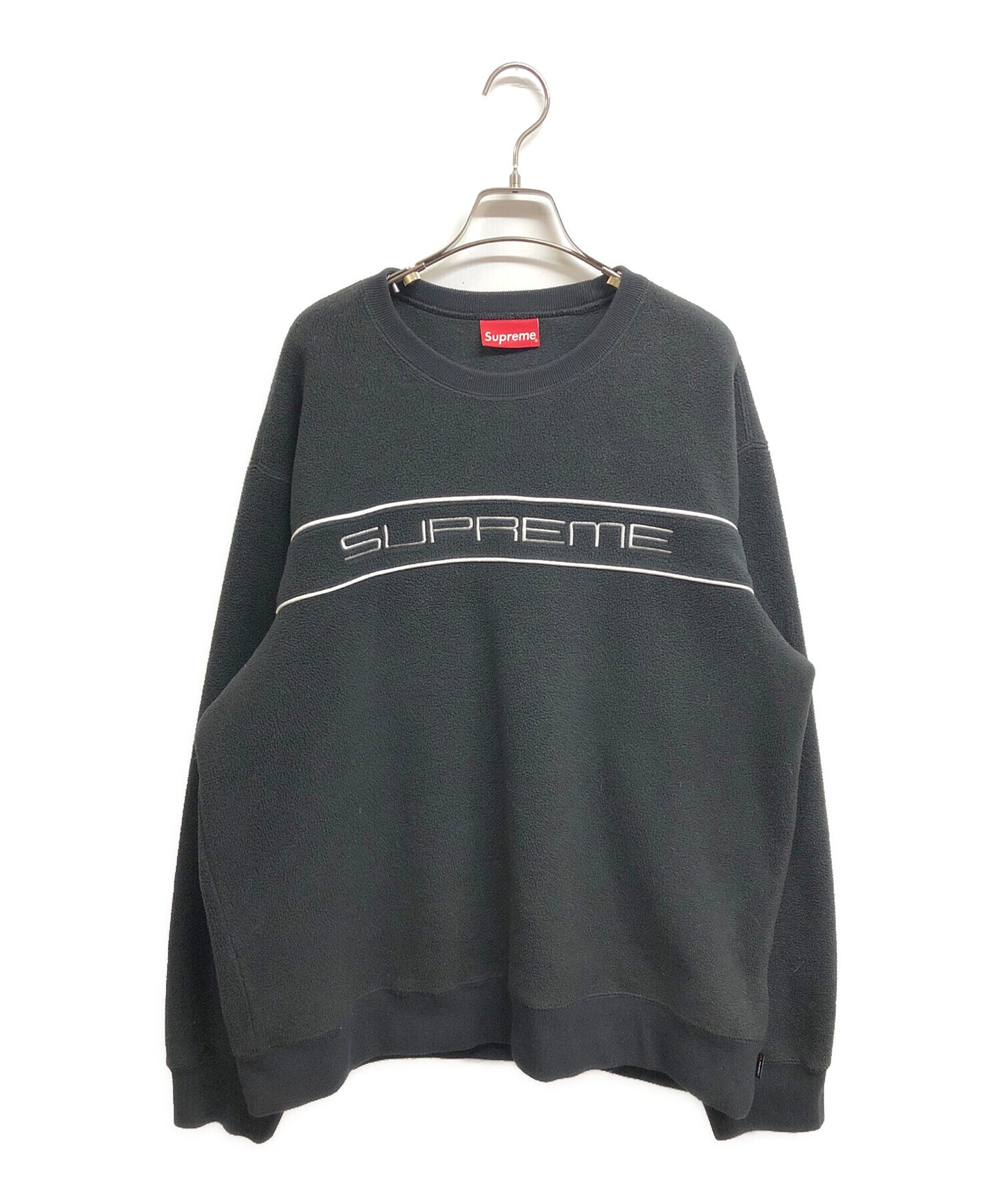 [Pre-owned] SUPREME 19FW Polartec Crewneck black