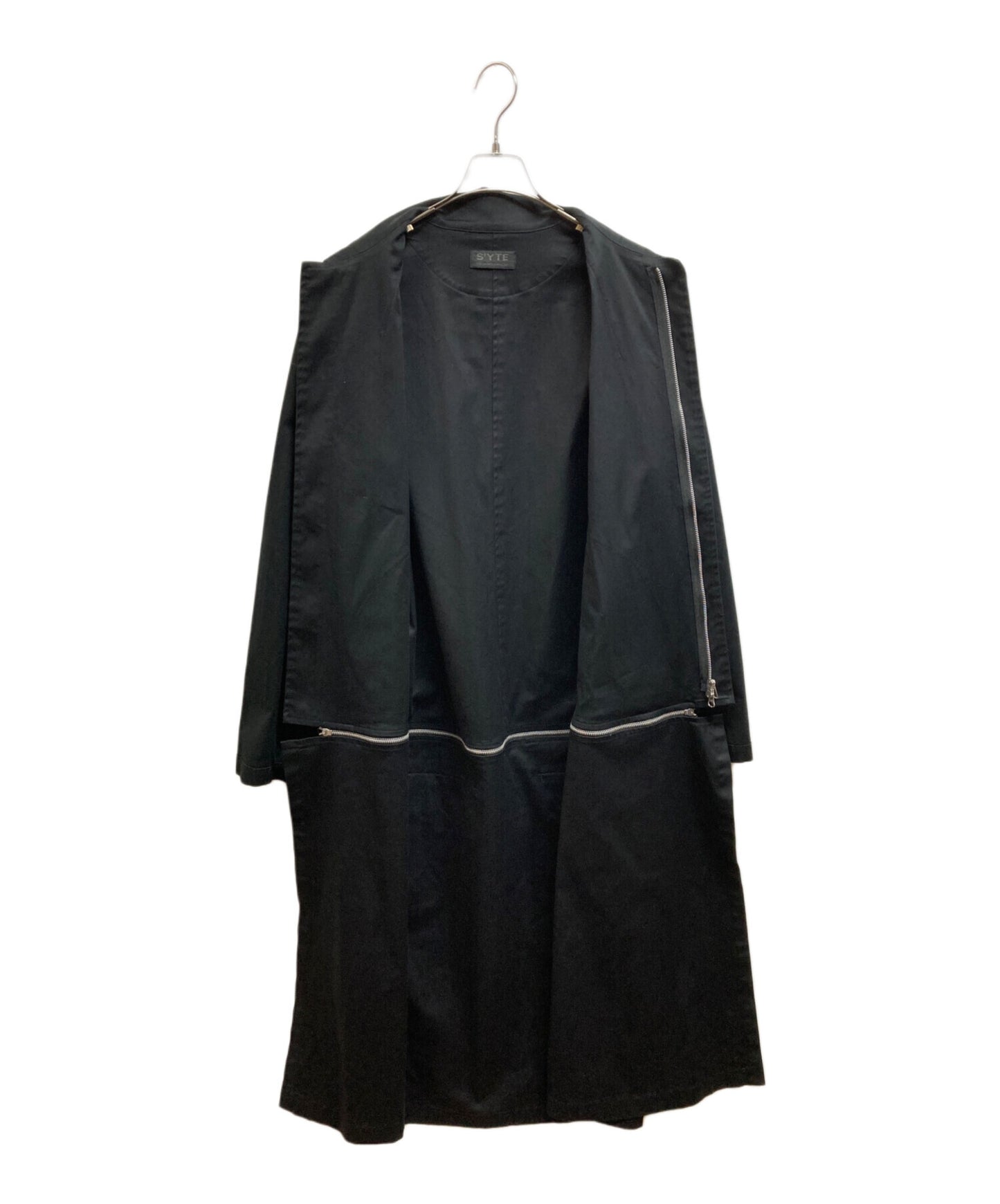 [Pre-owned] s'yte 60/2COTTON GABARDINE STRETCH INSIDE OUT UNTIED SEAM DESIGN WORK DRESS UQ-D07-028