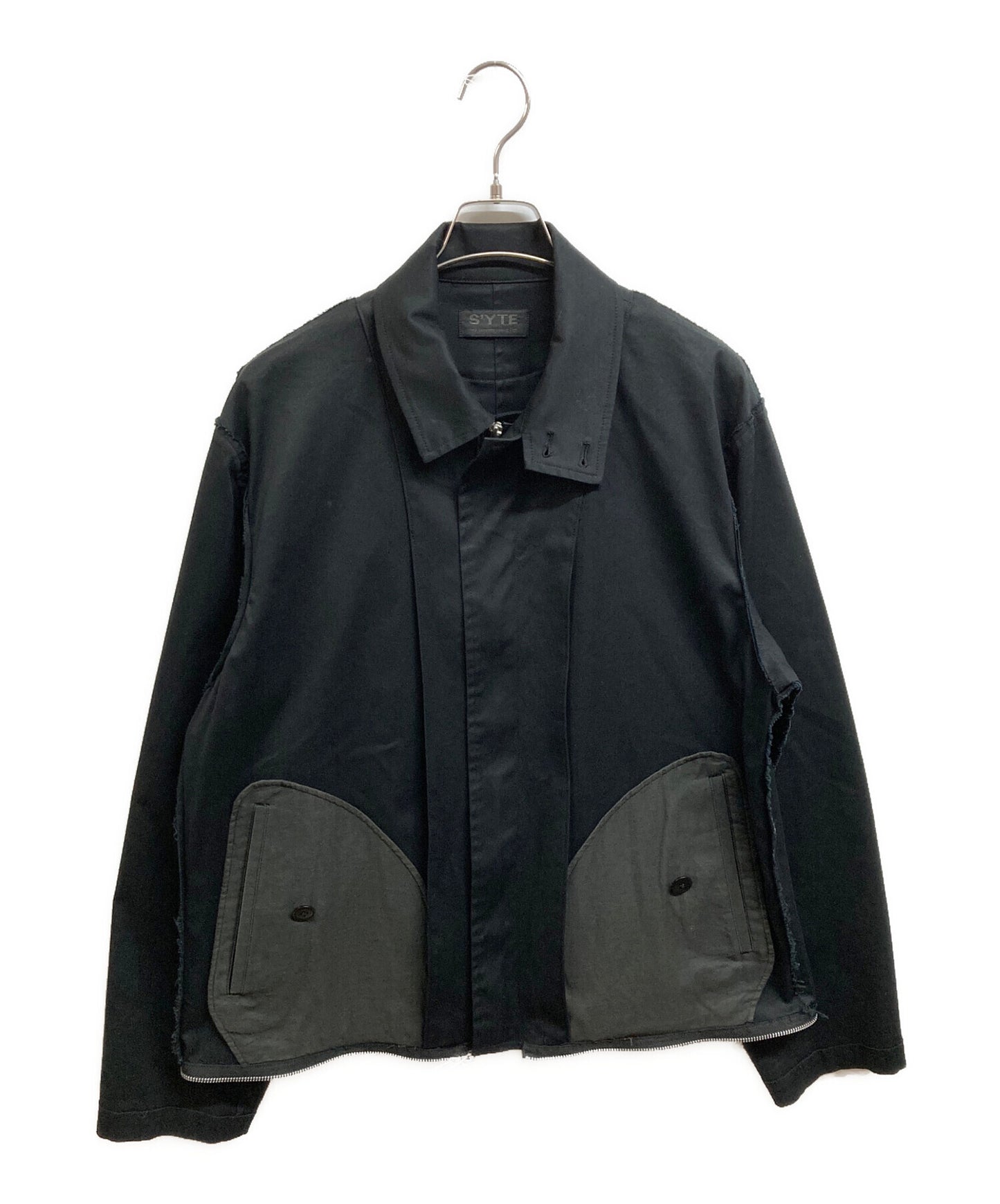 [Pre-owned] s'yte 60/2COTTON GABARDINE STRETCH INSIDE OUT UNTIED SEAM DESIGN WORK DRESS UQ-D07-028