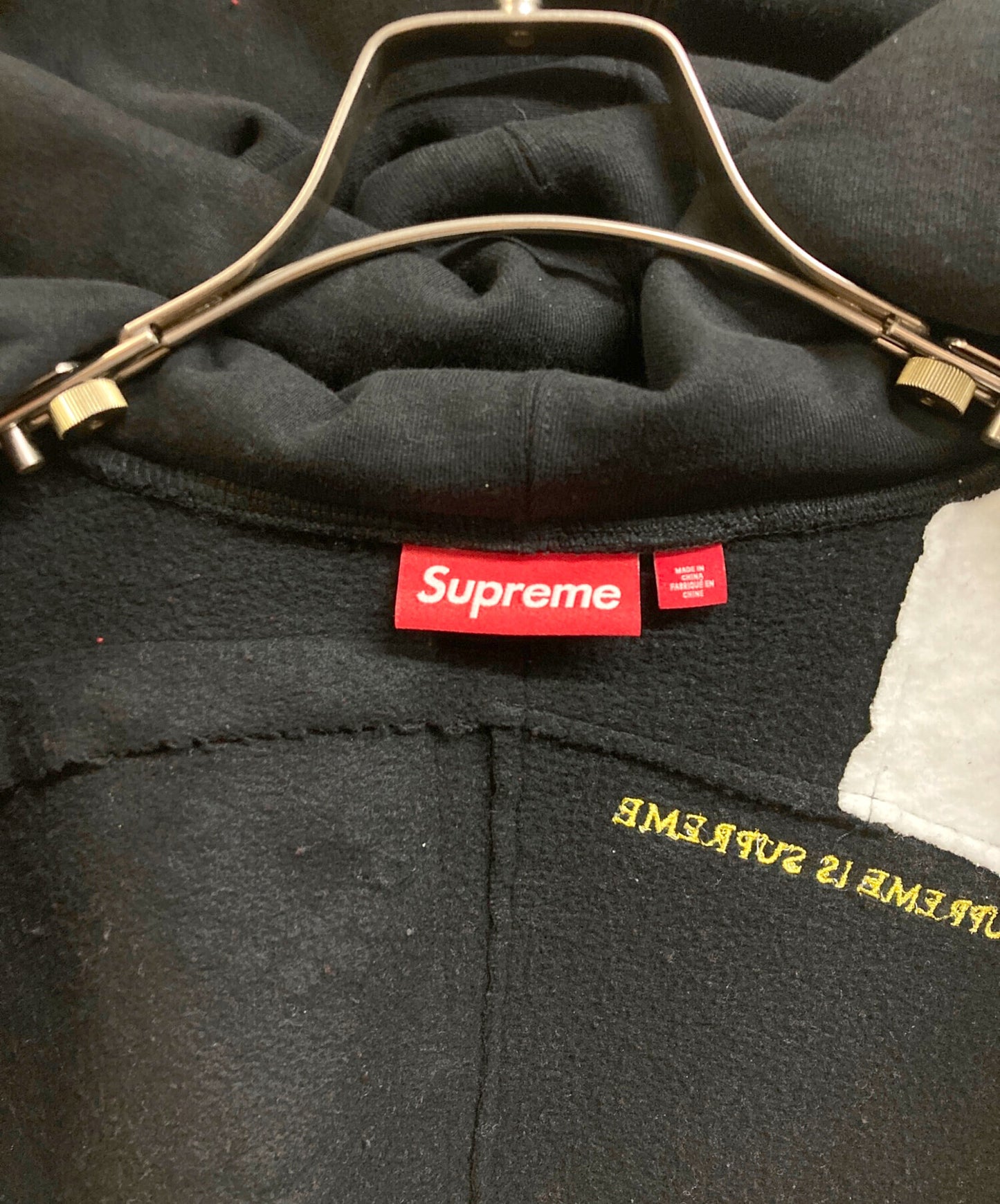 [Pre-owned] SUPREME Patchwork Zip Up Hooded Sweatshirt
