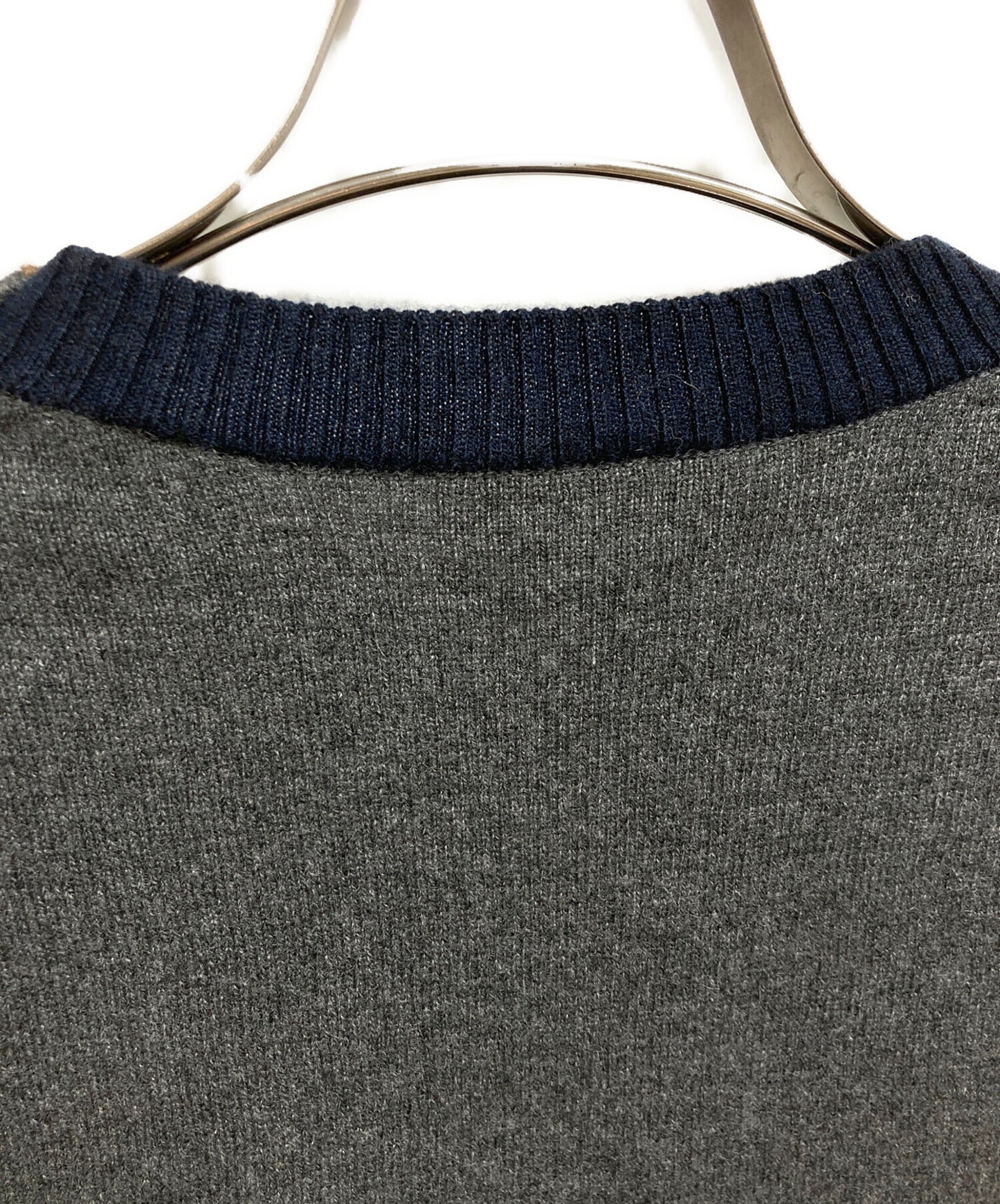 [Pre-owned] HERMES 23AW Round-neck knit cashmere signature H367135HA82ME