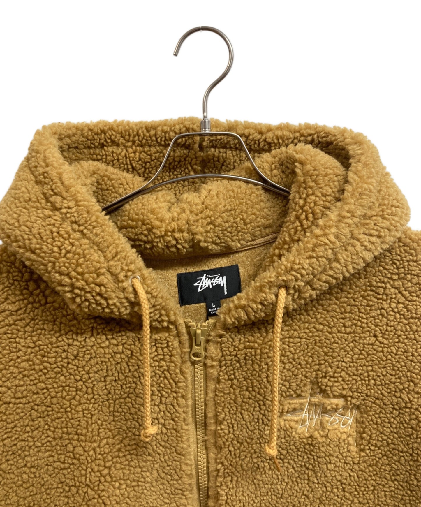 [Pre-owned] stussy Sherpa Zip Hoodie 118412