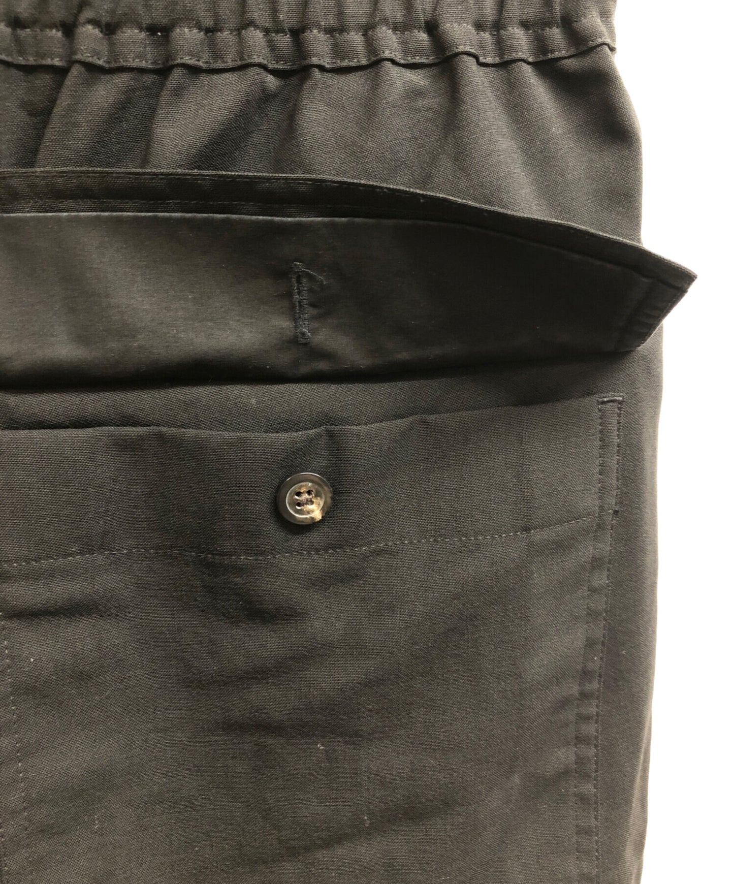 [Pre-owned] RICK OWENS DRAWSTRING SLIM LONG wide pants RU02A5390-ZL