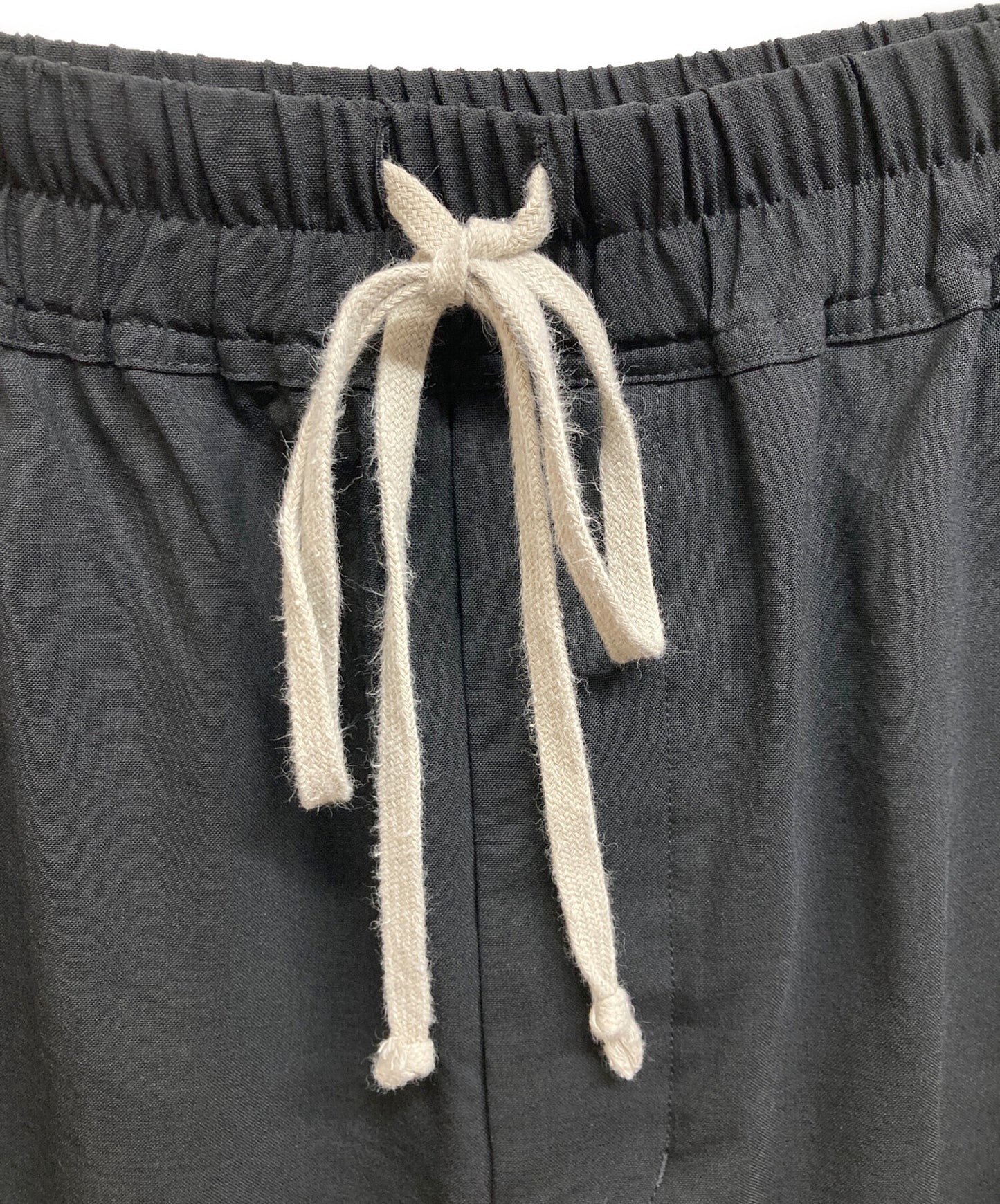 [Pre-owned] RICK OWENS DRAWSTRING SLIM LONG wide pants RU02A5390-ZL