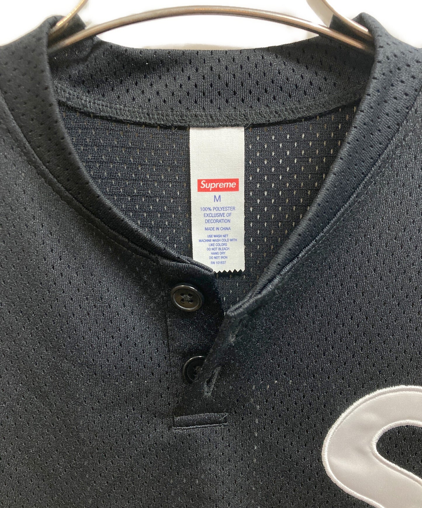[Pre-owned] SUPREME 25SS Logo Baseball Henley