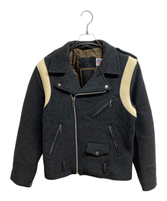 [Pre-owned] stussy Wool double riders jacket