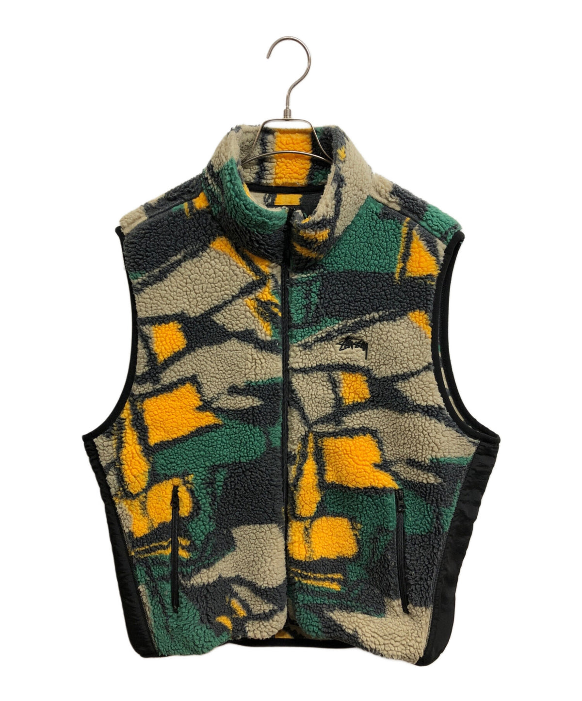 [Pre-owned] stussy Block Sherpa Vest 118390