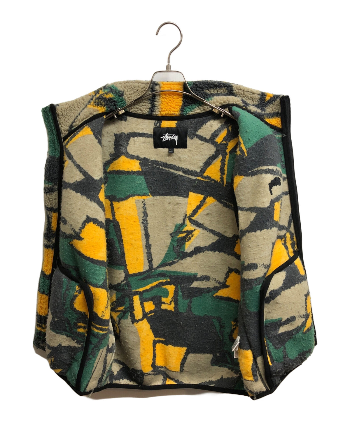[Pre-owned] stussy Block Sherpa Vest 118390