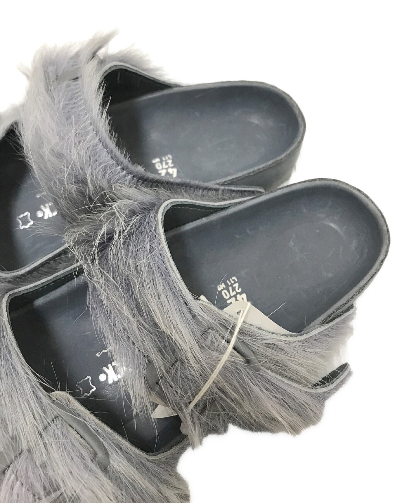 [Pre-owned] RICK OWENS Arizona Extra Halaco Shaggy Collaboration Fur Sandals Popularity BM18S5898