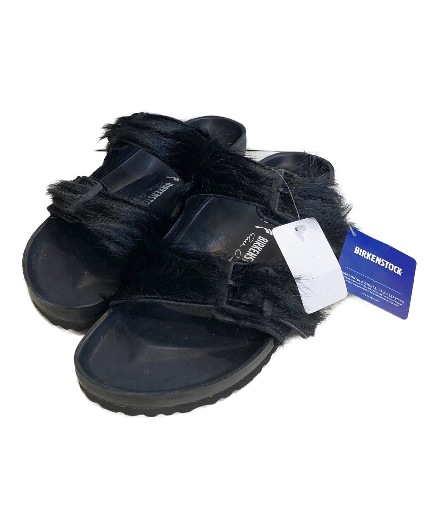 [Pre-owned] RICK OWENS Arizona Extra Halaco Shaggy Collaboration Fur Sandals Popularity BM18S5898FUR