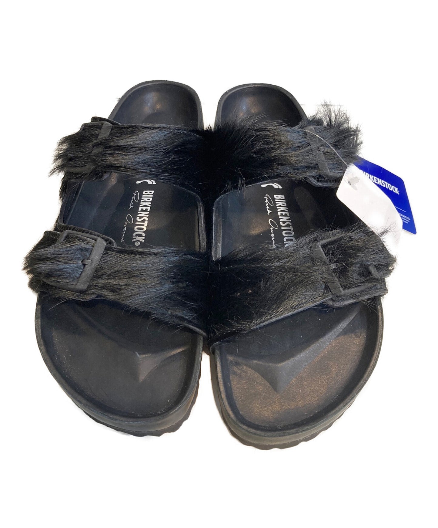 [Pre-owned] RICK OWENS Arizona Extra Halaco Shaggy Collaboration Fur Sandals Popularity BM18S5898FUR