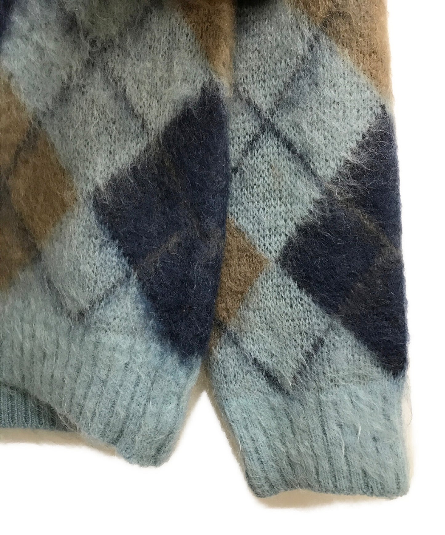 [Pre-owned] Needles Mohair blend argyle knit / Popular / Standard / Trend / BEAUTY&YOUTH special order J0388