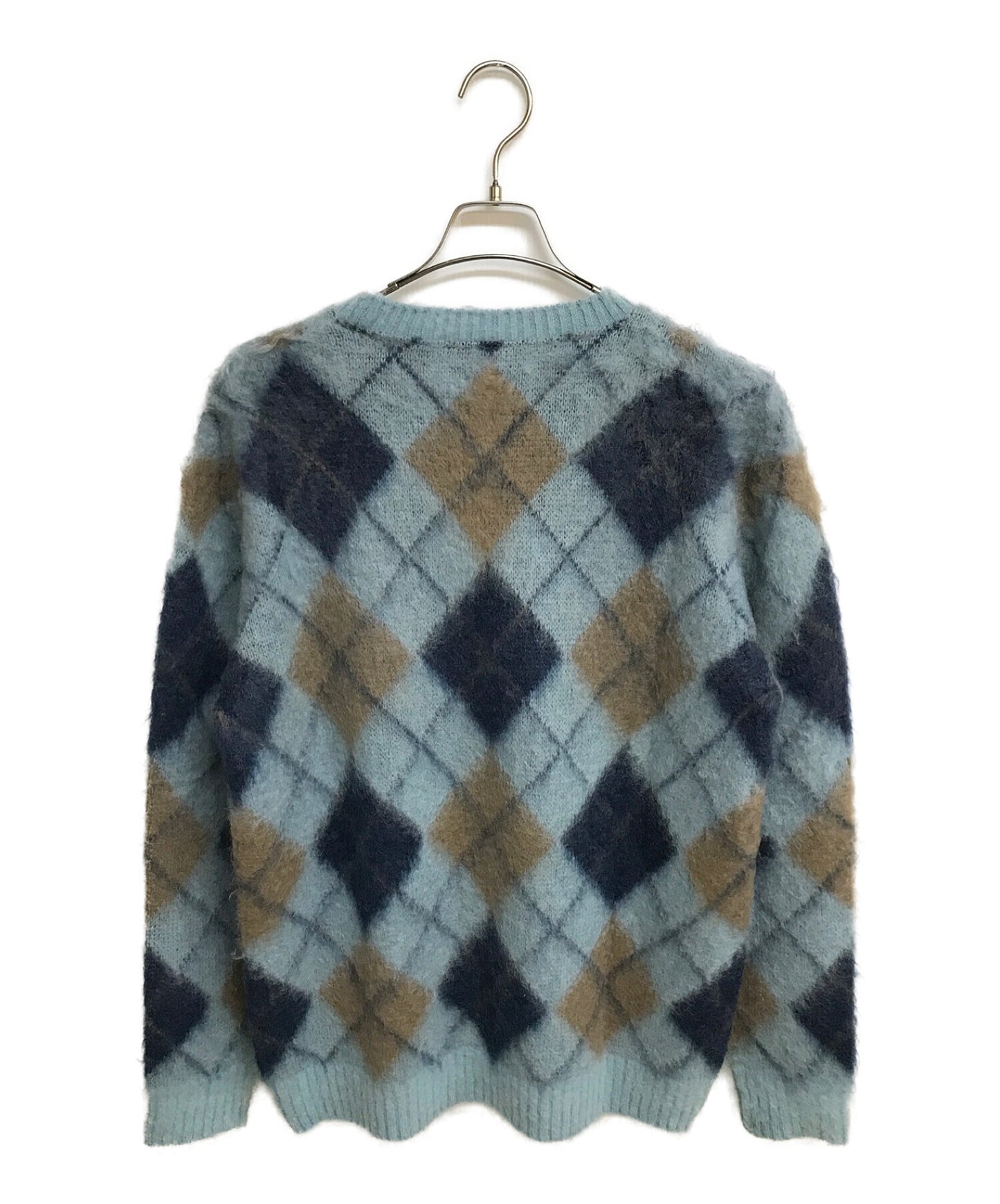 [Pre-owned] Needles Mohair blend argyle knit / Popular / Standard / Trend / BEAUTY&YOUTH special order J0388