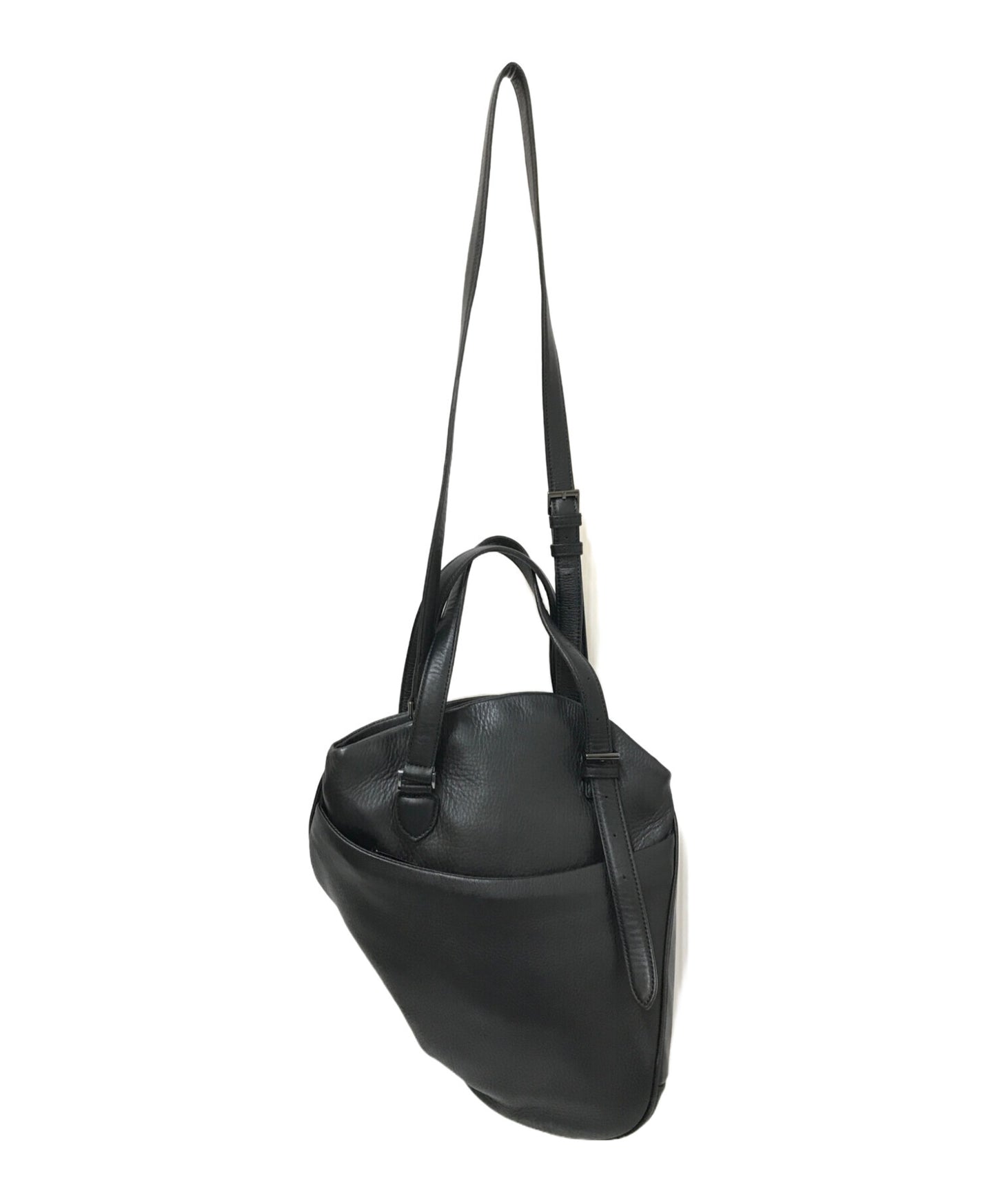 [Pre-owned] discord Yohji Yamamoto Variant 2-way leather tote bag DD-I20-721-02