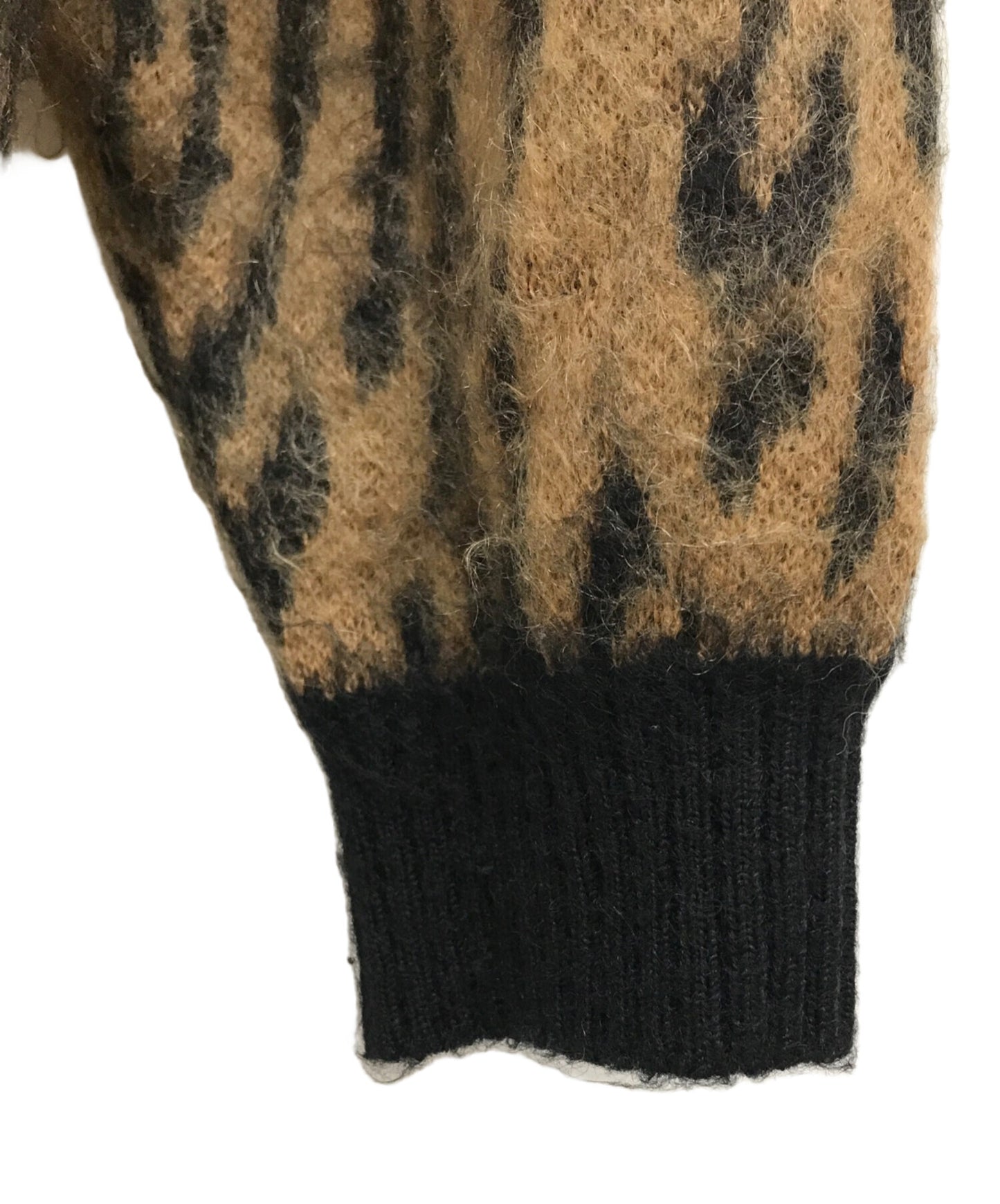 [Pre-owned] WACKO MARIA Leopard Mohair Cardigan (TYPE-1)